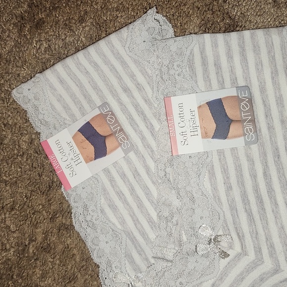 🔴 Juniors' Saint Eve Hipster Panty with Lace Size L - Picture 5 of 5